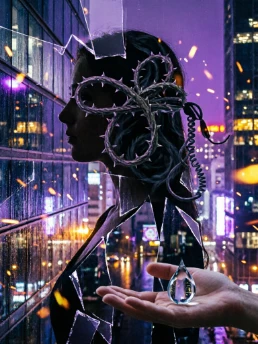 Beneath the Neon Scabs